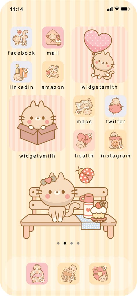 Kawaii Aesthetic App Icons Ios Icons Cute Kawaii Icons Etsy