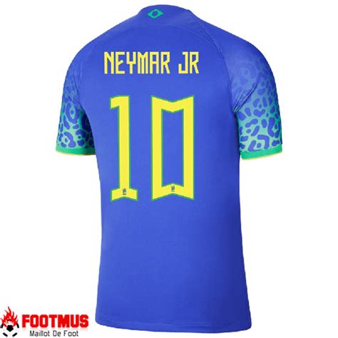 Acheter Maillot Equipe Foot Bresil NEYMAR JR 10 2022 2023 Exterieur