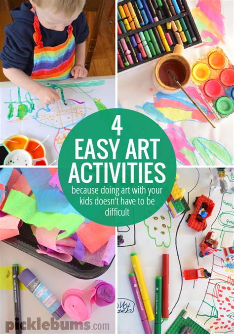 Four Easy Art Activities For Kids Picklebums