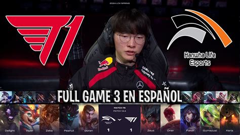 Faker Quiere Ganar Con T1 Al Mejor Zeka T1 Vs Hle Game 3 Lck Spring