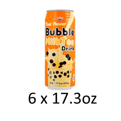 Get Milk Tea with Boba Thai Tea Flavor 17.3oz pack of 6 Delivered ...