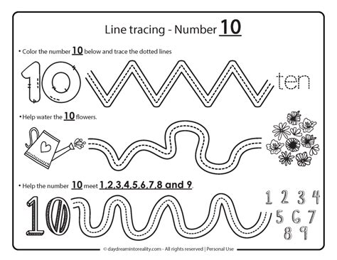 Numbers 1 To 10 Worksheets Free Printables Tracing Mazes Games