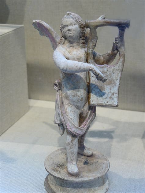 Terracotta Statuette Of Eros Playing A Lyre Greek 3rd Cent Flickr