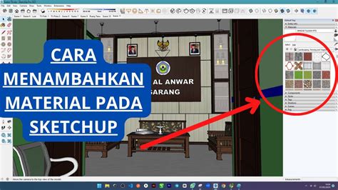 Cara Menambahkan Material Pada Sketchup Youtube