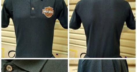 Polo Harley Davidson Logo HDMC Black Termurah Jual Kaos Kemeja Jaket