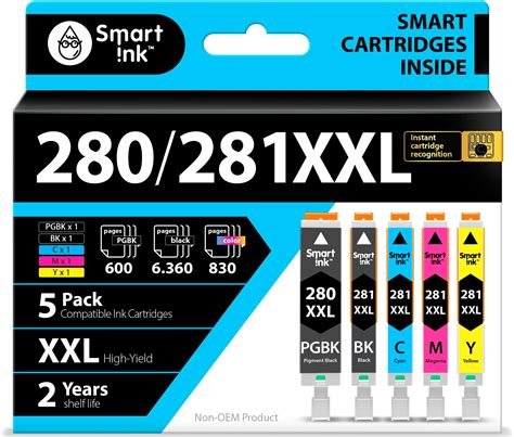 Smart Ink Compatible Ink Cartridge Replacement For Canon Pgi 280 Pgi