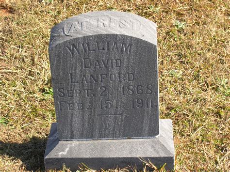 William David Lanford 1868 1911 Find A Grave Memorial