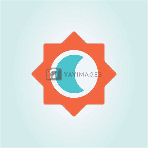 Vector sun and moon logo. by GraphicDealer Vectors & Illustrations with ...