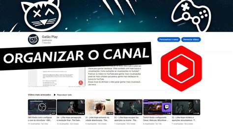 Organizar A Playlist No Youtube E Criar Sess Es No Seu Canal Criar O