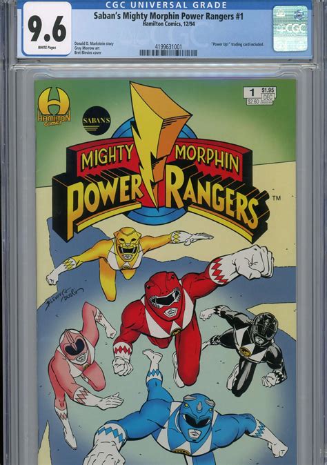 Marvel Sabans Mighty Morphin Power Rangers 1994 Comic Book 1 CGC 9.6 ...