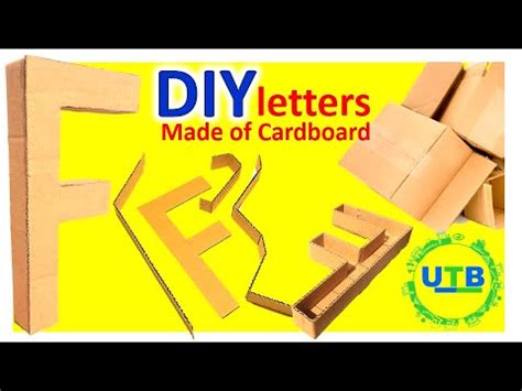 How To Make D Letters Out Of Cardboard How To Make Letter Box D