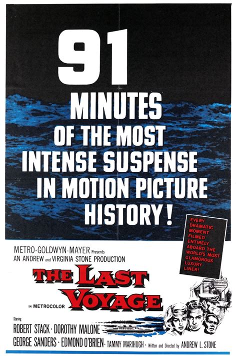 The Last Voyage (1960) - Posters — The Movie Database (TMDB)