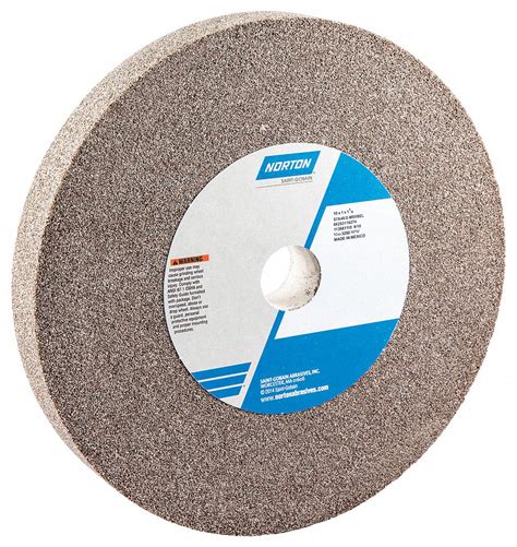 Norton Type 1 Aluminum Oxide Straight Grinding Wheel 10 In 1 14 In Arbor Hole Size 46 Grit