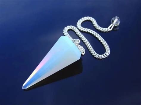 White Opalite Gemstone Dowsing Cone Pendulum At Rs 70 Piece Crystal