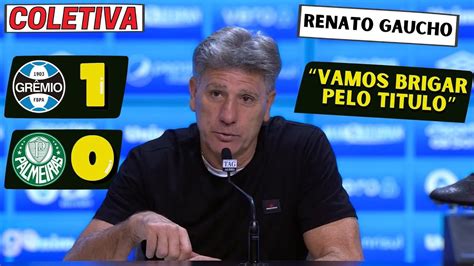 Coletiva Renato Ga Cho Ao Vivo Gr Mio X Palmeiras P S Jogo