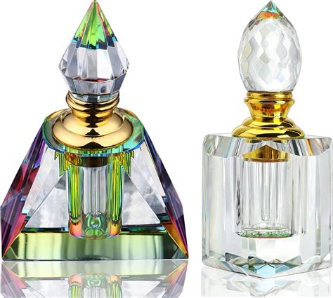 Amazon H D Hyaline Dora Vintage Perfume Bottles Crystal Empty