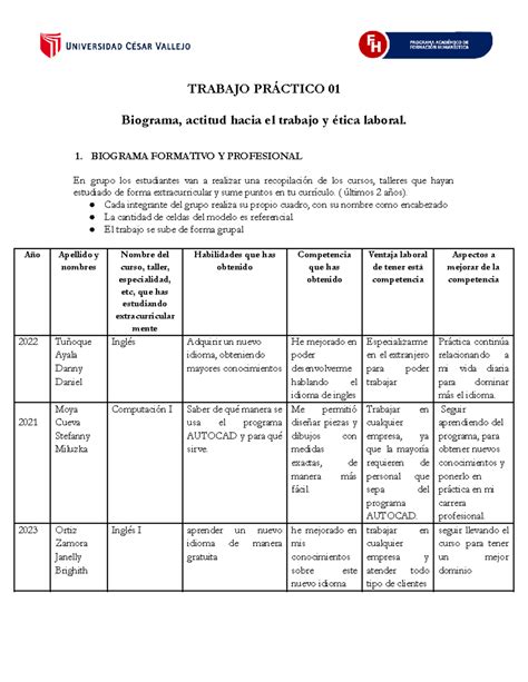 Trabajo Practico Tutoria Trabajo Pr Ctico Biograma