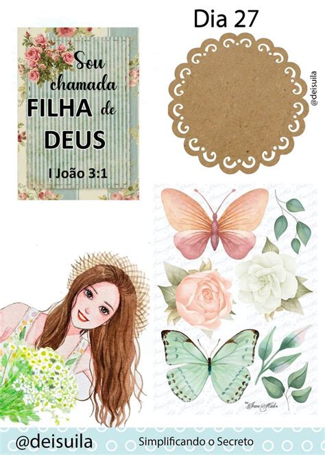 A Poster With Flowers And Butterflies On The Front And An Image Of A