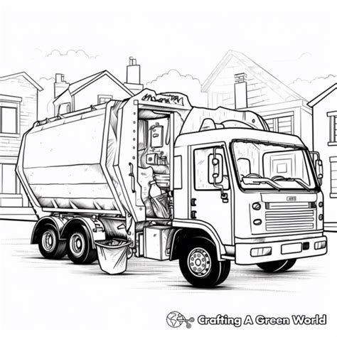 Recycling Truck Coloring Pages - Free & Printable!