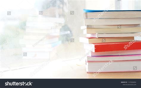 Education Wisdom Concept Stack Books Shelves Stock Photo 1137656894