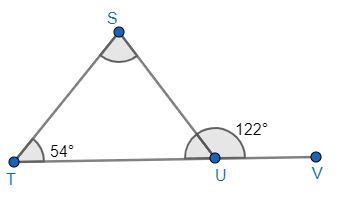 How To Find The Measure Of An Angle Given Extended Triangles Geometry