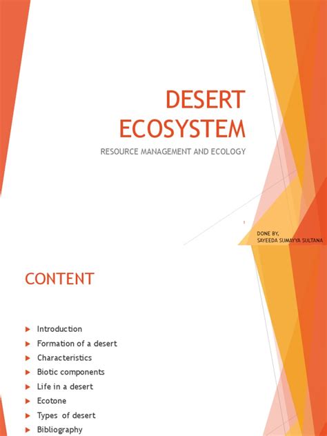 Desert Ecosystem | PDF | Desert | Ecosystem