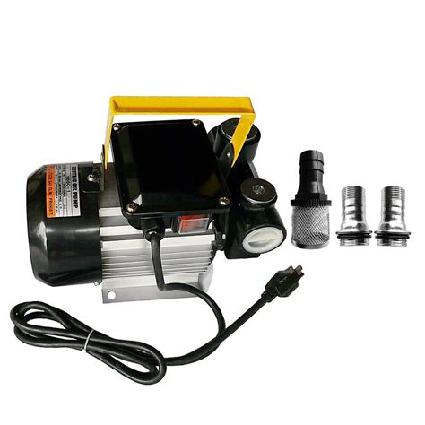 110v Ac Self Priming Electric Oil Pump Transfer Fuel Diesel With Aluminum Casing Ebay