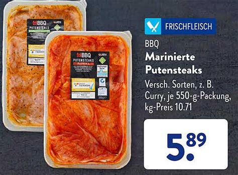 Bbq Marinierte Putensteaks Angebot Bei Aldi S D Prospekte De