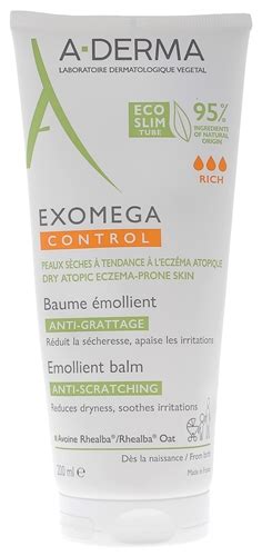 Exomega control baume émollient A Derma