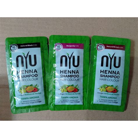 Jual Nyu Henna Shampoo Hair Colour Ml Shopee Indonesia