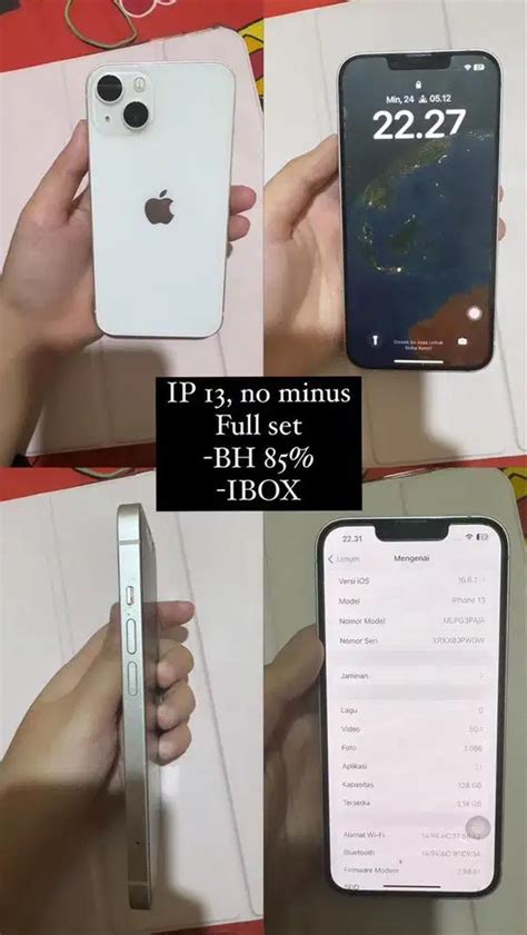 Iphone 13 Bekas Ibox 128 Gb Handphone 914254921