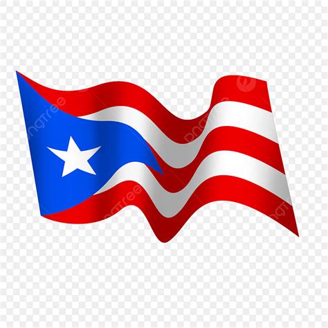 Bandera De Puerto Rico Con Estilo De Sombra Suave Png Suave Sombra Elegante Png Y Psd Para