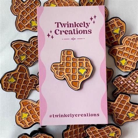 Waffle Pin Etsy