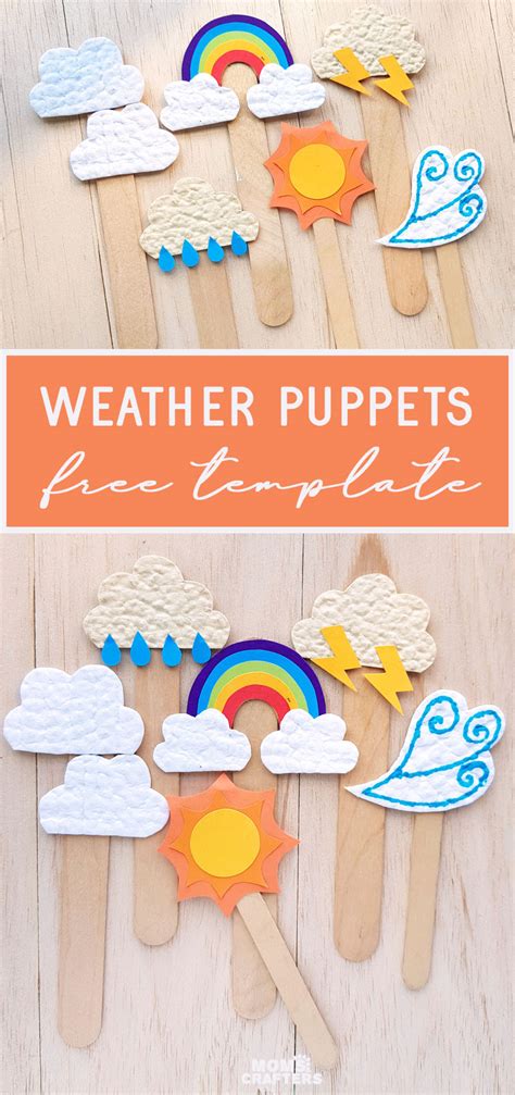 Weather Craft For Kids Paper Puppets Free Templates