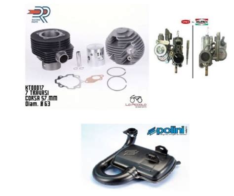 Kit Modifica Cilindro Dr Carburatore S Mix Marmitta Polini Vespa