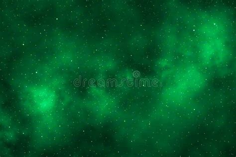 Fondo Del Espacio De Galaxia Verde Estrellas Brillantes En La Noche