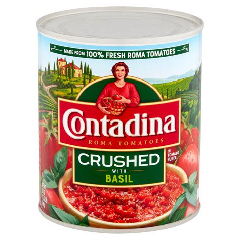 Contadina Crushed Roma Tomatoes With Basil 28 Oz Can