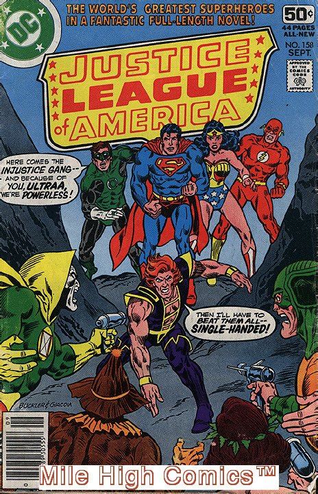 Justice League Of America 1960 Series Dc 158 Good Comics Book Comic Books Bronze Age