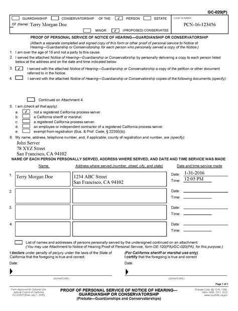 Raising Autism GC 020 Notice Of Hearing Guardianship Or Conservatorship