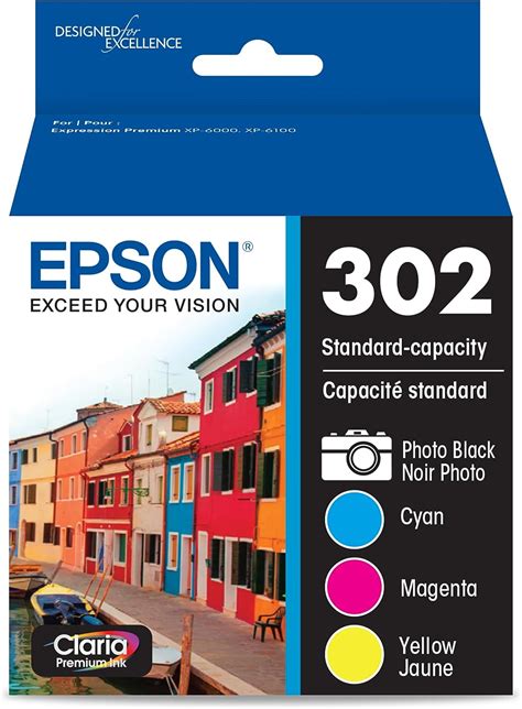 Amazon EPSON 302 Claria Premium Ink Standard Capacity Color Combo