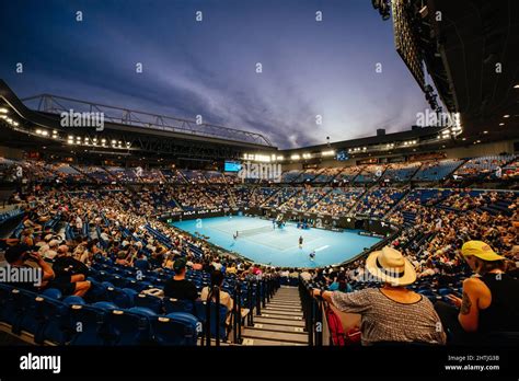 Australian Open Stadium Shot Stock Photo Alamy