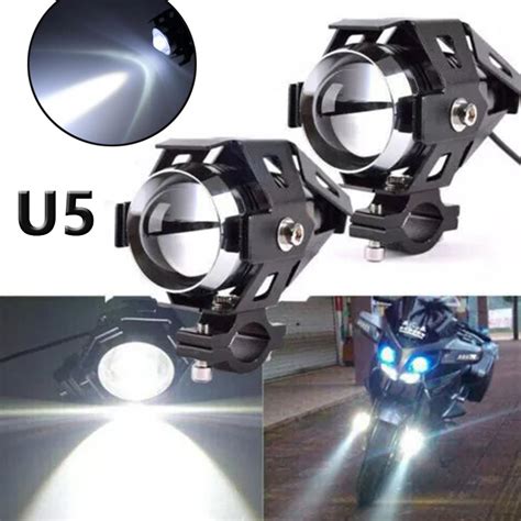 Universal 12V 125W Motorcycle LED Headlight 3000LMW Chip U5 Motorbike