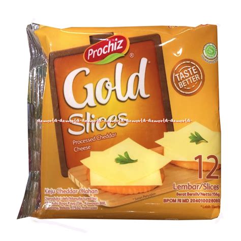 Jual Prochiz Gold Slice Processed Cheddar Cheese Lembar Keju Lembaran