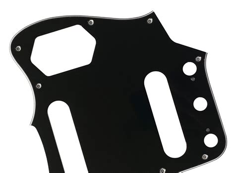 Fender Japan Reissued Jaguar Guitar Pickguard Scratch Plate 3 Ply Black