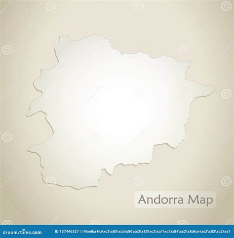 Blank Map Of Andorra High Quality Map Parishes Of Andorra On