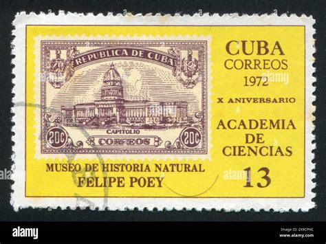 CUBA CIRCA 1972 Stamp Printed By Cuba Shows Academy Of Sciences