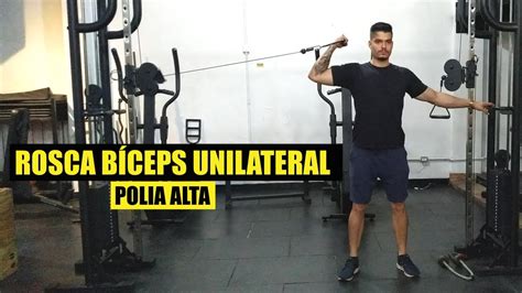 Rosca Bíceps Unilateral Polia Alta Crossover Youtube