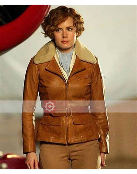 Buy Amelia Earhart Leather Jacket | Amy Adams Jacket