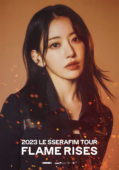 2023 Le Sserafim Tour ‘flame Rises In Seoul Official Posters Kpopping