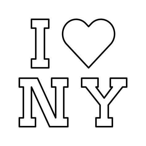 I love new york line icon vector illustration 19540812 Vector Art at ...